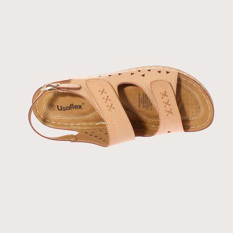 Sandalia Confort Beige Vía Franca Mujer Art: 5FN404BEIGE-5