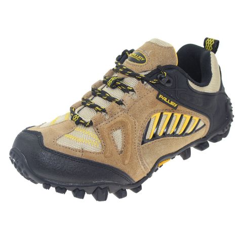 Zapatilla Outdoor Negro/Camel/Amarillo Vía Franca Niño-0