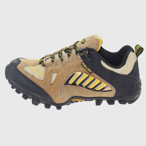 Zapatilla Outdoor Negro/Camel/Amarillo Vía Franca Niño-1