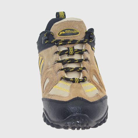 Zapatilla Outdoor Negro/Camel/Amarillo Vía Franca Niño-3