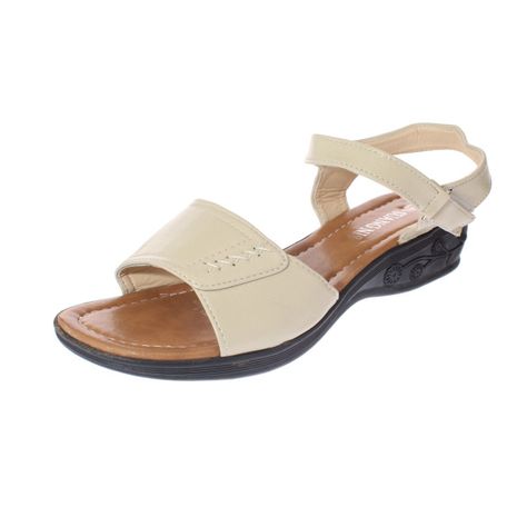 Sandalia Beige Vía Franca Mujer-0