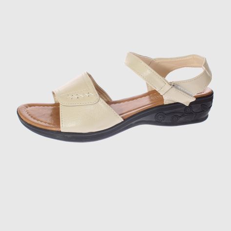 Sandalia Beige Vía Franca Mujer-1