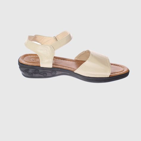 Sandalia Beige Vía Franca Mujer-3