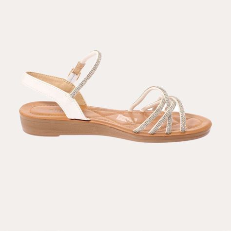 Sandalia Blanco Vía Franca Mujer Art: 5KD50SILVERY-3