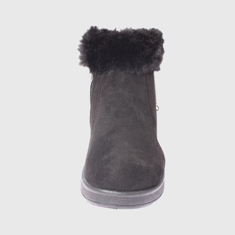 Bota Piel Negro Vía Franca Mujer-2