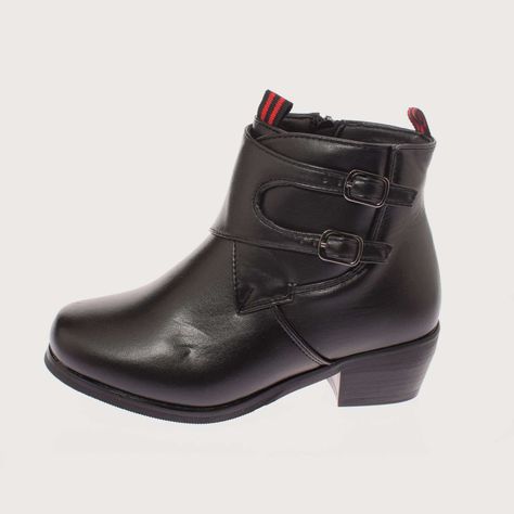 Zapato Cueca Negro Vía Franca Niño Art: 3JLB03511BLACK-1