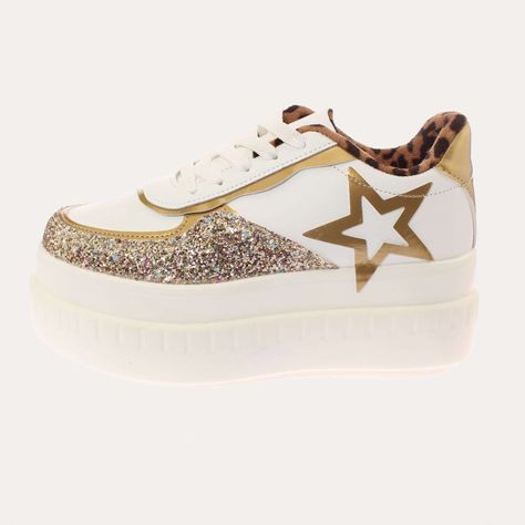 Zapatilla Plataforma Dorado Vía Franca Mujer Art: 5S212B0098DGOLD-1