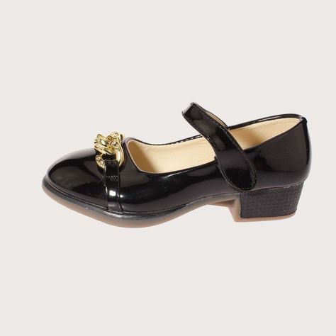 Zapato Negro Vía Franca Niña Art: 3LJY04715BLACK-1
