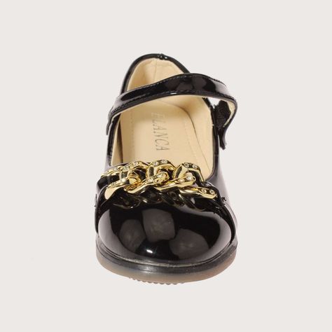 Zapato Negro Vía Franca Niña Art: 3LJY04715BLACK-2