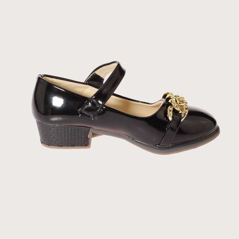 Zapato Negro Vía Franca Niña Art: 3LJY04715BLACK-3