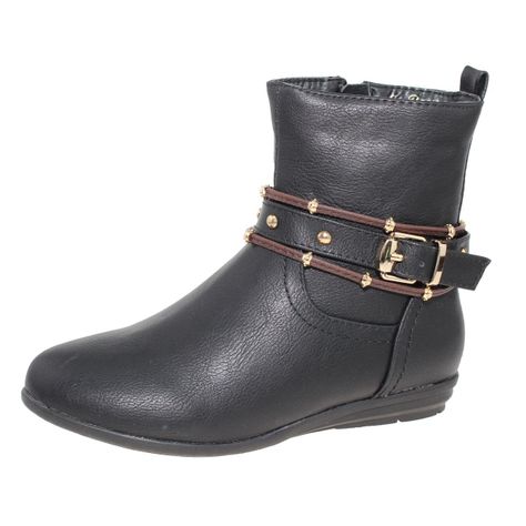 Bota Negro Vía Franca Niña-0