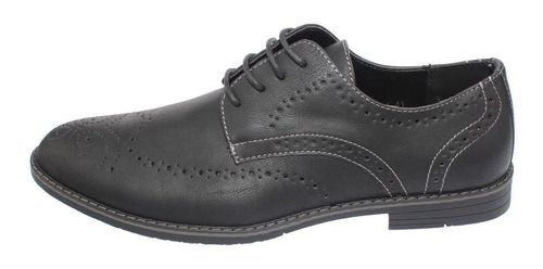 Zapato Formal Negro Vía Franca Hombre-5
