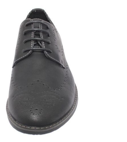Zapato Formal Negro Vía Franca Hombre-6