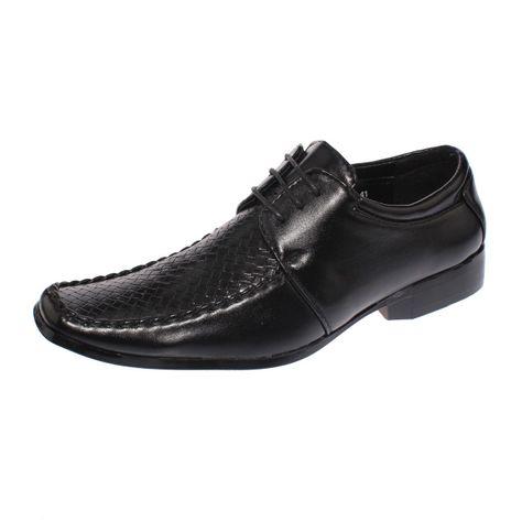 Zapato Formal Negro Vía Franca Hombre-0