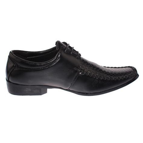 Zapato Formal Negro Vía Franca Hombre-1