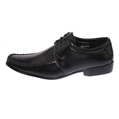 Zapato Formal Negro Vía Franca Hombre-3