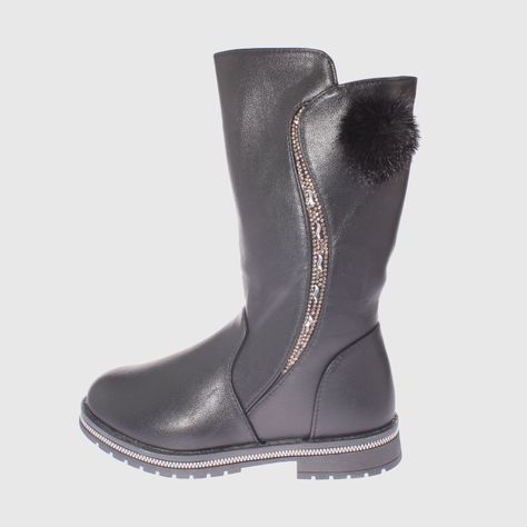 Bota Negro Vía Franca Niña-1