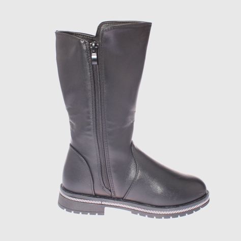 Bota Negro Vía Franca Niña-3