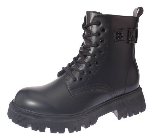 Botín Army Negro Vía Franca Mujer-6