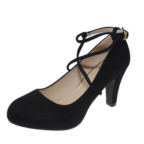 Zapato Negro Vía Franca Mujer-0