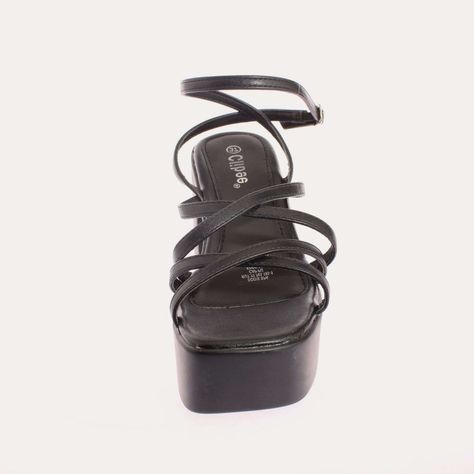 Sandalia Plataforma Negro Vía Franca Mujer Art: 5K5BLACK-2