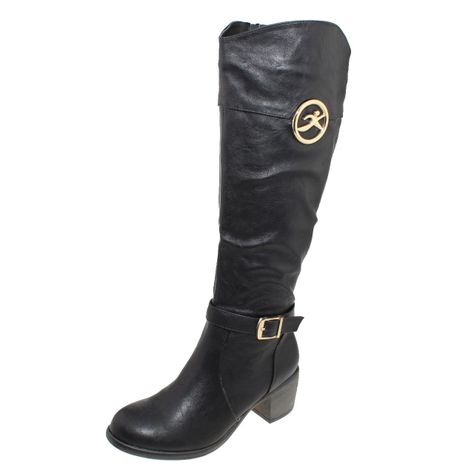Bota Negro Vía Franca Mujer-0