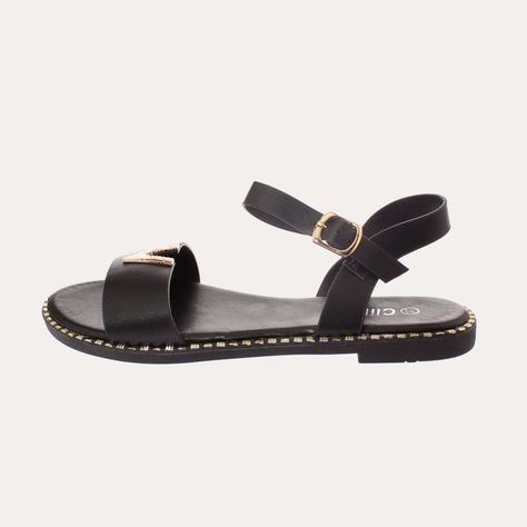 Sandalia Negro Vía Franca Mujer Art: 5KD79BLACK-1
