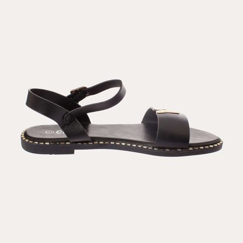 Sandalia Negro Vía Franca Mujer Art: 5KD79BLACK-3