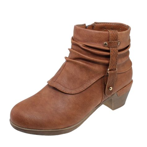 Botin Camel Vía Franca Mujer-0