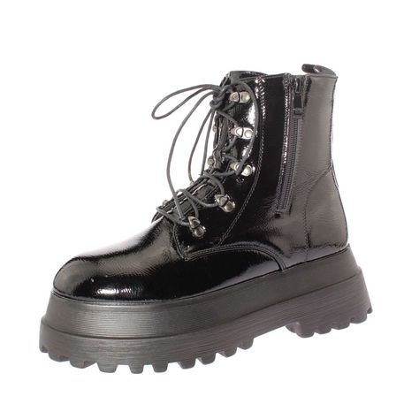 Botin Negro Vía Franca Mujer-0