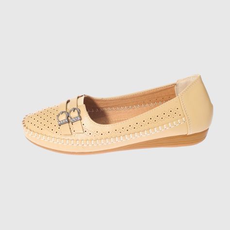 Mocasín Beige Vía Franca Mujer-1
