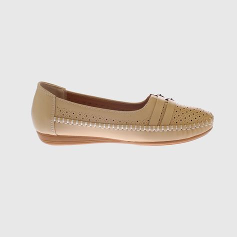Mocasín Beige Vía Franca Mujer-3