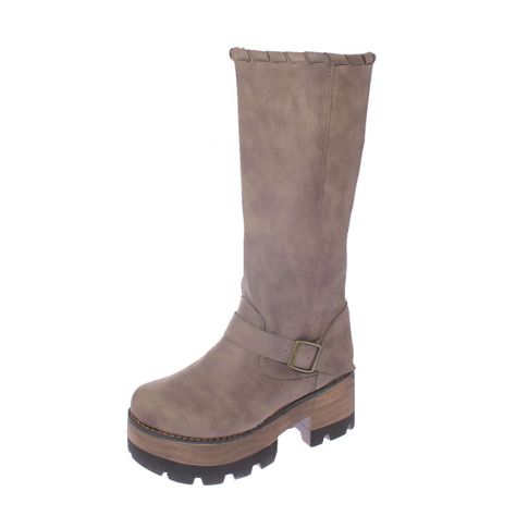 Bota Terraplen Avellana Vía Franca Mujer-0