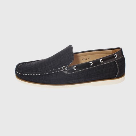 Mocasín Negro Vía Franca Hombre-1