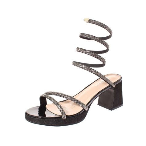 Sandalia Taco Negro Vía Franca Mujer Art: 52100BLACK-0