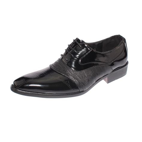 Zapato Formal Negro Vía Franca Hombre-0