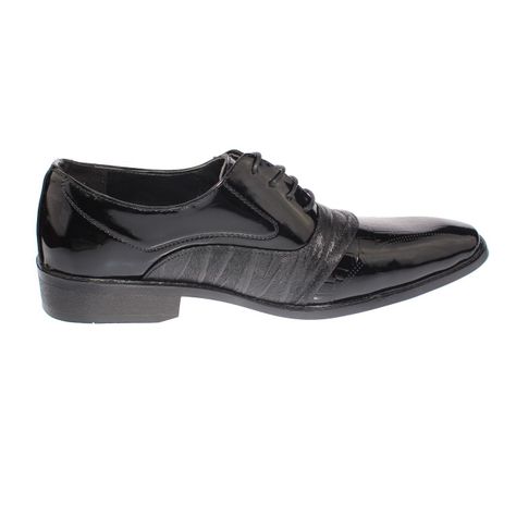 Zapato Formal Negro Vía Franca Hombre-1