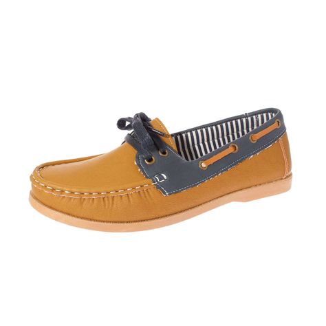 Mocasín Café Claro Vía Franca Mujer Art: 5LO450CAMELNAVY-0