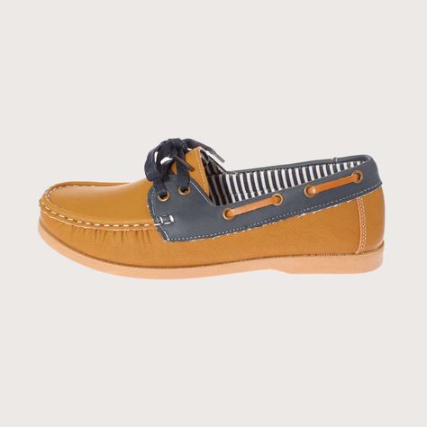 Mocasín Café Claro Vía Franca Mujer Art: 5LO450CAMELNAVY-1