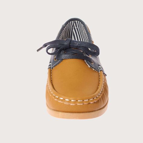 Mocasín Café Claro Vía Franca Mujer Art: 5LO450CAMELNAVY-2