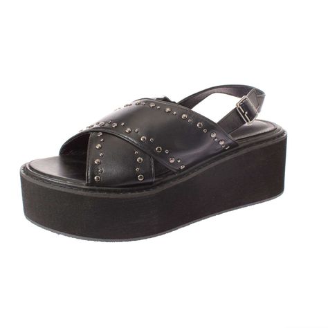 Sandalia Plataforma Negro Vía Franca Mujer Art: 52109B30874BLACK-0