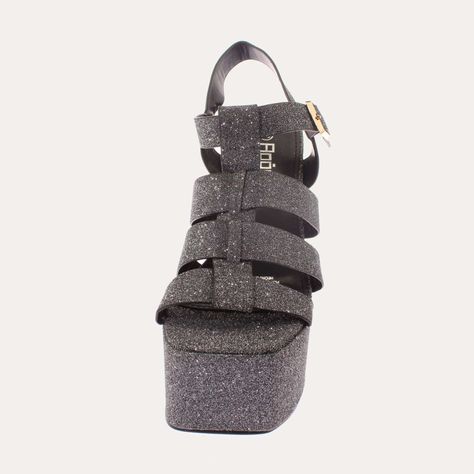 Sandalia Plataforma Gris Vía Franca Mujer Art: 5LXN445AGREY-2