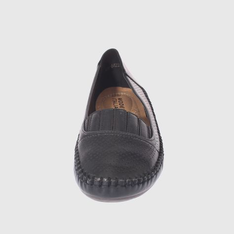 Mocasín Negro Vía Franca Mujer-2
