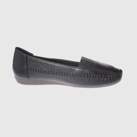 Mocasín Negro Vía Franca Mujer-3