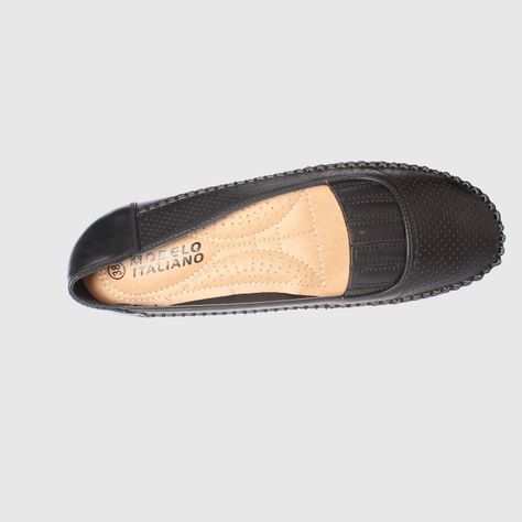 Mocasín Negro Vía Franca Mujer-5