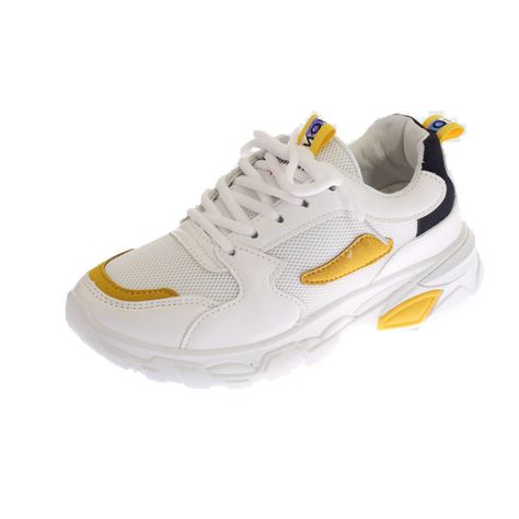 Zapatilla Blanco/Amarillo Vía Franca Mujer-0