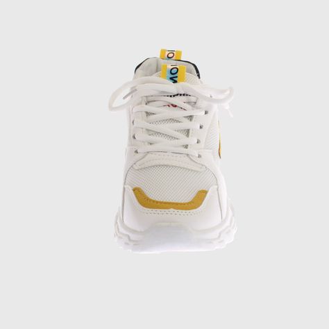 Zapatilla Blanco/Amarillo Vía Franca Mujer-3