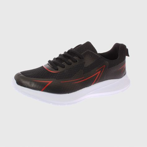 Zapatilla Negro/Rojo Vía Franca Hombre-1