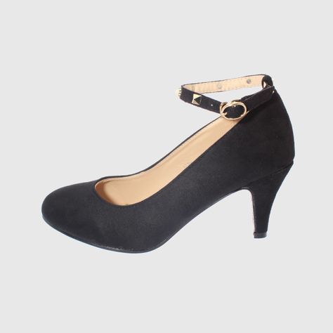 Zapato taco Negro Vía Franca Mujer-1