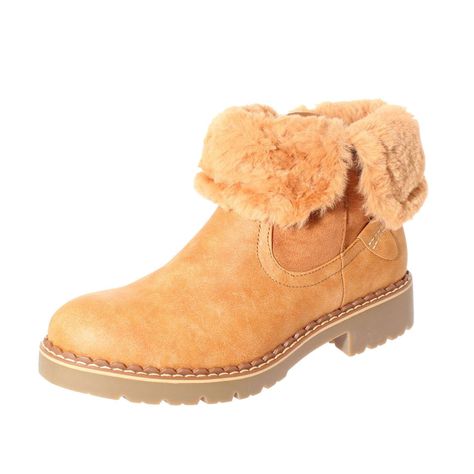 Botín Camel Vía Franca Mujer-0